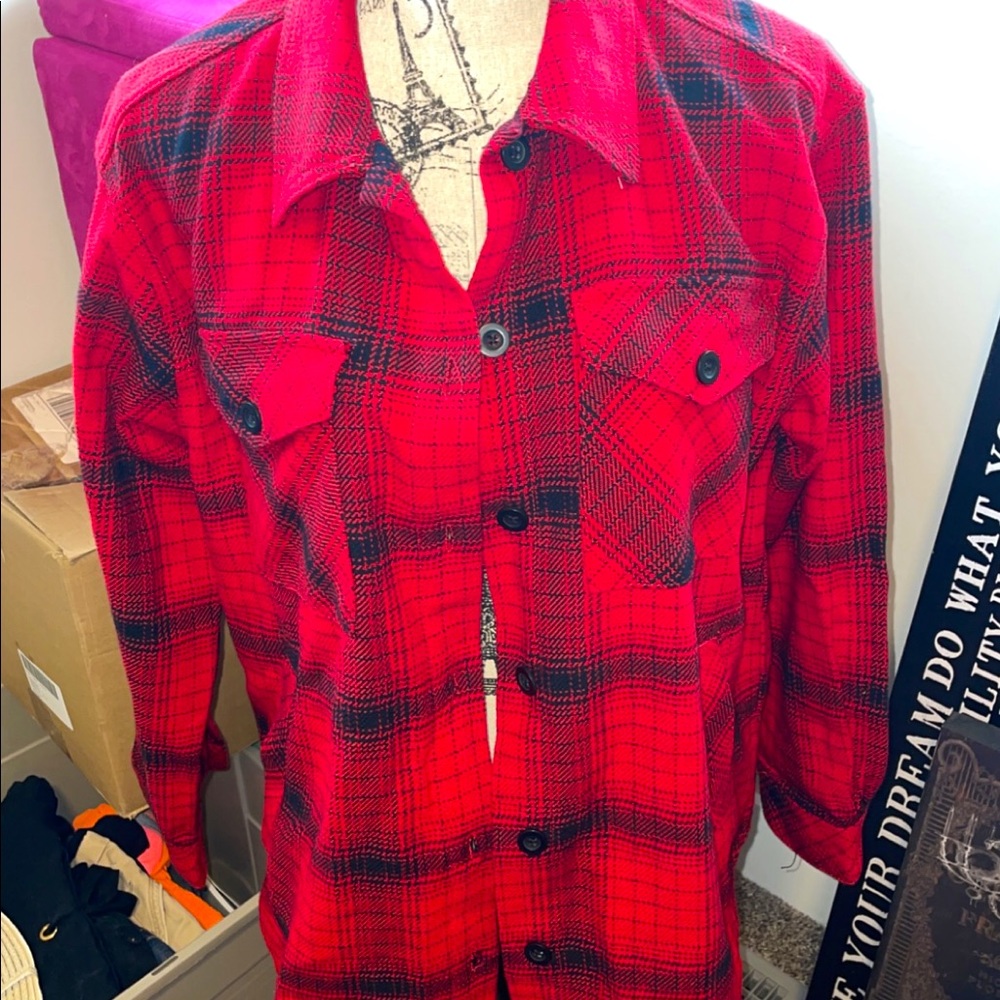 Women’s Plaid Sweater Jacket
